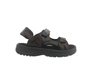 Audrino Rapelli Captain Mens Leather Sandal Multi Tab Adjustable Lightweight