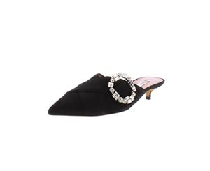 Bally Womens Celmira Suede Embellished Kitten Heels