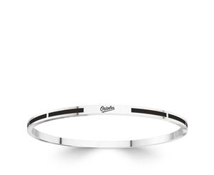 Baltimore Orioles Bangle Bracelet For Women In Sterling Silver Design by BIXLER - Sterling Silver