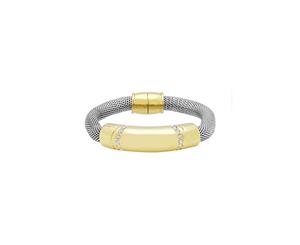 Barcs Warp Magentic Bracelet With Silver-Coloured Plating & Diamante Detailing