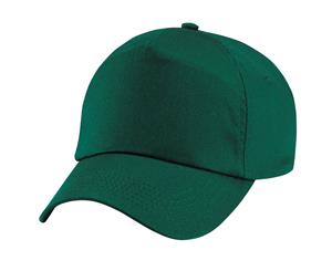 Beechfield Plain Unisex Junior Original 5 Panel Baseball Cap (Bottle Green) - PC2109