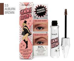 Benefit Gimme Brow+ Brow Volumizing Fiber Gel 3.0g - 3.5 Warm Auburn Brown