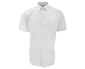 Brook Taverner Mens Rosello Short Sleeve Shirt (White) - RW299