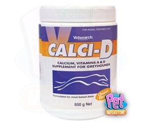 Calci D Supplement for Dogs Greyhound Vitamin A D Calcium 850g (C7620)