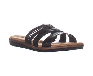 Clarks Kele Willow Slide Sandals Black Leather