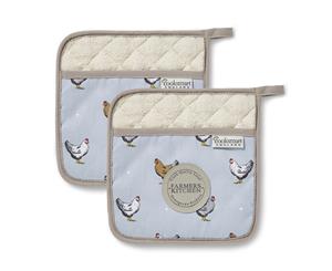 Cooksmart Farmers Kitchen Pot Holder Set of 2