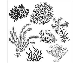 Crafter's Workshop Template 12 inch X12 inch - Gulf Coast Flora