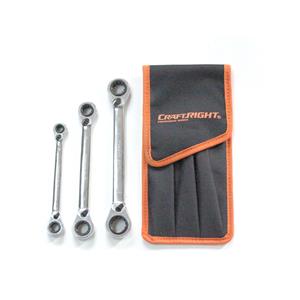Craftright 3 Piece 4 In 1 Reverse Combination Wrench Set