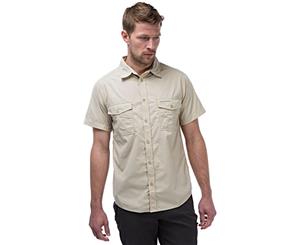 Craghoppers Mens Kiwi Quick Drying Short Sleeve Travel Shirt - Oatmeal