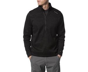 Craghoppers Mens Strata Half Zip Walking Fleece Jacket - Black