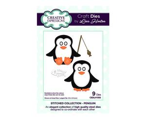 Creative Expressions Lisa Horton - Stitched Collection Penguins - die set