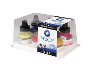 Daler Rowney Aquafine 29.5ml Ink - Set of 6