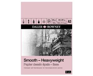 Daler Rowney Heavyweight Cartridge Pad 220gm A3 25s (Pad)