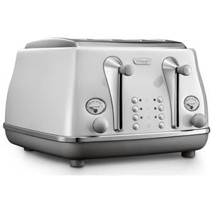 DeLonghi Icona Capitals 4 Slice Toaster (Sydney White)