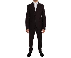 Dolce & Gabbana Bordeaux Wool Two Button Slim Fit Suit