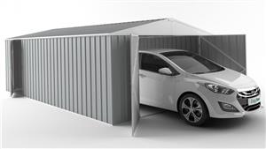 EasyShed 7530 Tall Garage Shed - Gull Grey