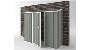 Easyshed S2308 Off The Wall Garden Shed - Bush Smoke