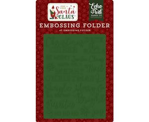 Echo Park - Embossing Folder A2 - Christmas Cheer