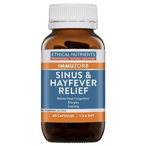 Ethical Nutrients IMMUZORB Sinus & Hayfever Relief 60 Tablets