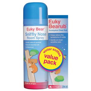 Euky Bearub 50g & Sniffly Nose Room Spray 125g Value Pack