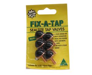 Fix-A-Tap Sealtite Tap Valves 6 Pack Suits 1/2 Inch 13mm Taps 211224