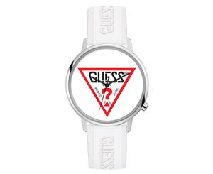 GUESS 40mm Hollywood Silicone Watch - White