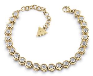 GUESS Big Crystal Bracelet - White/Gold