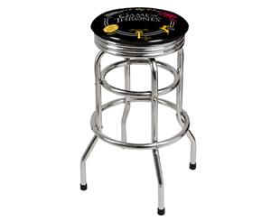 Game Of Thrones Sigil 72cm Bar Stool - Silver/Black