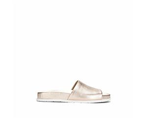 Gentle Souls Women's Iona Single Strap Pool Slide Sandal Rose Gold 5 M US