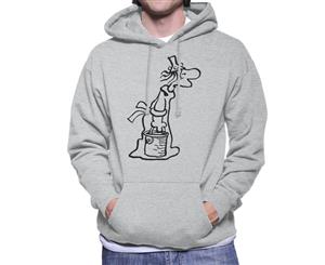 Hagar The Horrible Lucky Eddie Pale Men's Hooded Sweatshirt - Heather Grey