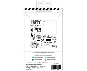 Heidi Swapp Honey & Spice Clear Stamps-Icons & Phrase