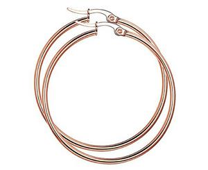 Hoop Earrings 60mm - Rose Gold