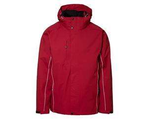 Id Mens 3-In-1 Loose Fitting Full Zip Practical Jacket (Red) - ID282