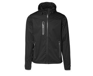 Id Mens Lightweight Full Zip Fitted Soft Shell Jacket (Black) - ID310