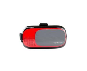 Kaiser Baas VR-X Headset Red 3D Virtual Reality Gaming Glasses Monitor w/ Button Control Panel