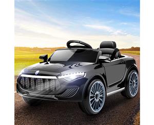 Kids Ride On Car Electric Cars Toys Maserati Inspired Battery 12V Toy Remote Control Black Rigo