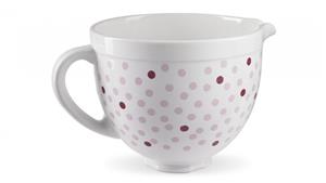 KitchenAid Pink Polka Dot Ceramic Bowl for Stand Mixer