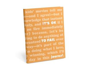 Knock Knock It's OK to Fail Journal - Notebook / blank book