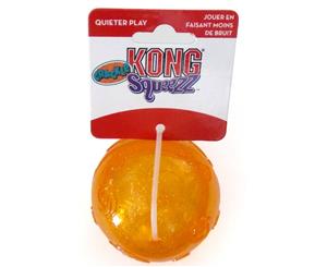 Kong Squeezz Crackle Ball Toy for Dogs - Three Sizes [Colour Orange] [Size Medium]