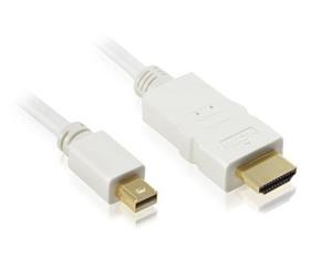 Konix 1M Mini DP1.2 to HDMI 4K Cable White