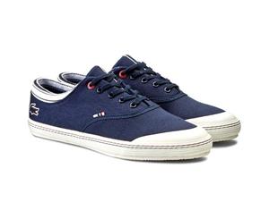 Lacoste Men's Manville Tennis Trainers Dark Blue