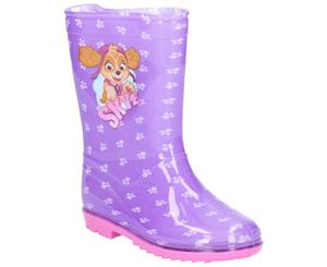 Leomil Girls Paw Patrol Lightweight Lined Wellington Boots - Lilac