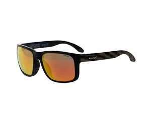 Liive Vision Rush Rovo Matt Black Gold Stripe Sunglasses