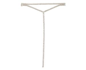 Lovisa Silver Double Strand Diamante Y Neck Choker