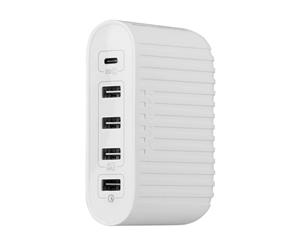 MOMAX U.Bull Junior 5-Port Charging Hub - White