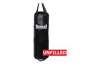 MORGAN X-Large 3Ft Stubby Punch Bag Muay Thai Boxing MMA UNFILLED Black - Black