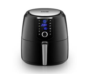 Maxkon 7L Air Fryer Health Cooker Low Oil 360 Air circulation 12 Blades LCD Black With Warm Function