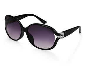 Mestige Women's Cassidy Sunglasses w/ Swarovski Crystals - Black