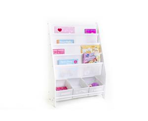 Mia Kids Book Display with 3 Storage tubs