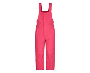 Mountain Warehouse Kid Bib Front Kids Ski Trousers Ski Pants - Pink